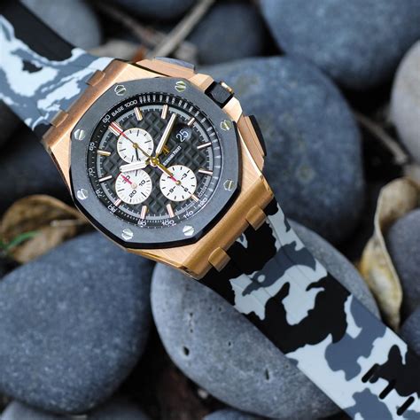 audemars piguet camouflage strape|audemars piguet straps.